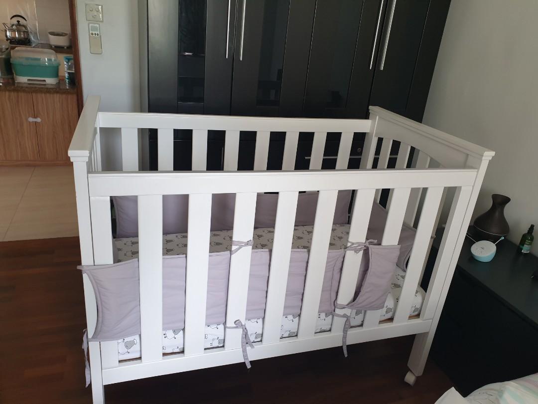 Baby cot crib Babies Kids Baby Nursery Kids Furniture Cots Cribs on Carousell