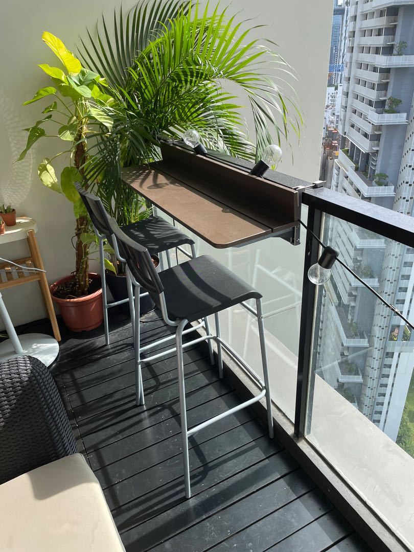 Balcony bar table and chairs best sale