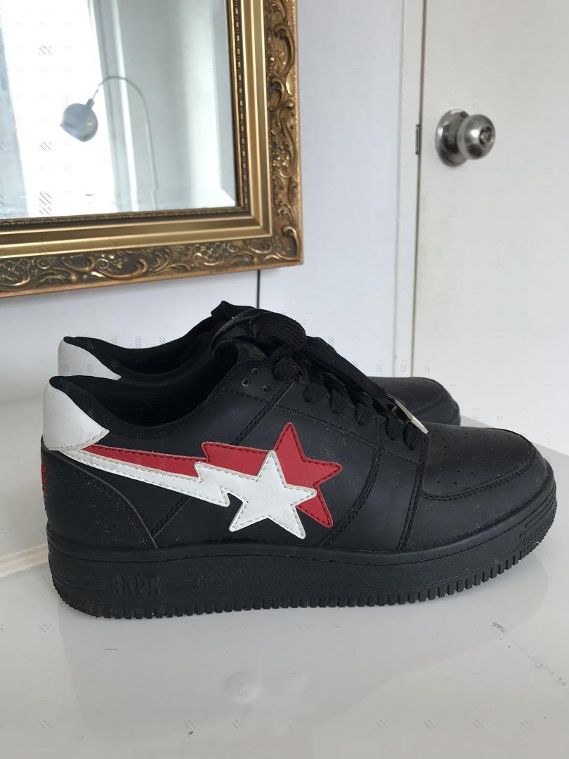 Bape Bapesta Low Double Star Men s Fashion Footwear Sneakers on Carousell