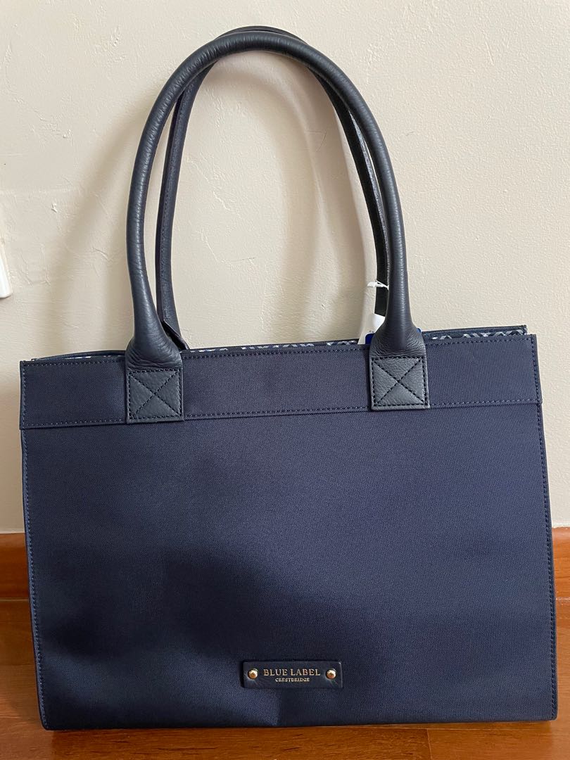 Blue label tote bag hot sale