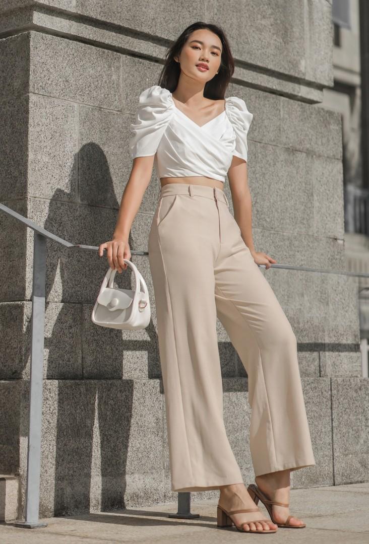 Fayth Betha Tailored Straight Leg Pants 