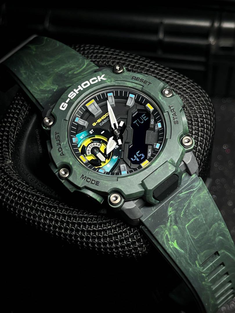 👍🏻👍🏻BRAND NEW AND 💯% AUTHENTIC GA-2200MFR-3ADR FROM THE MYSTIC FOREST  SERIES WITH CARBON CORE GUARD STRUCTURE , DIGITAL ANALOGUE G-SHOCK , GA-2200MFR-3A  , Casio, Men's Fashion, Watches \u0026 Accessories, Watches on Carousell