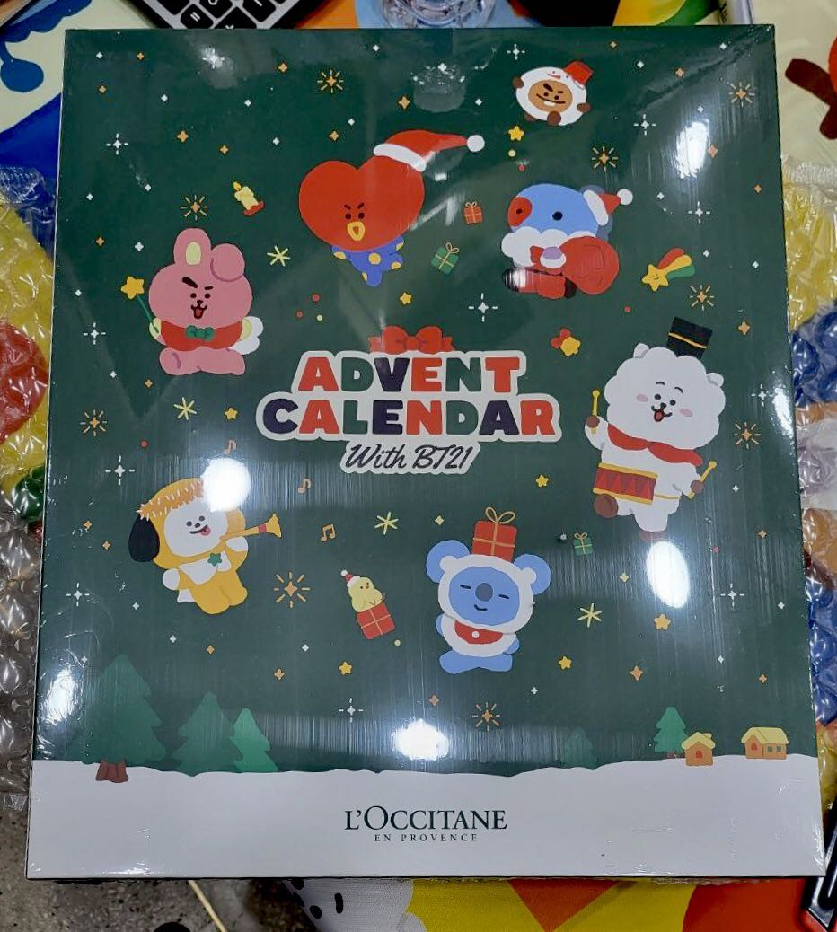 [BT21 x L'Occitane ] 2021 Holiday Advent Calendar, Hobbies & Toys