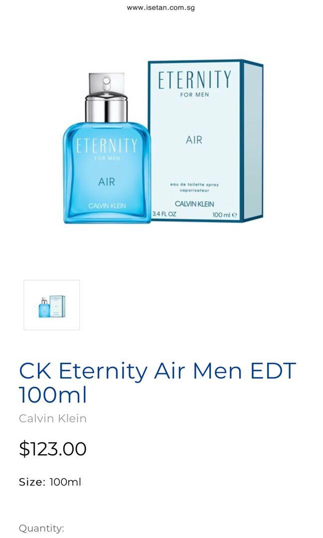 Calvin klein eternity online for men air