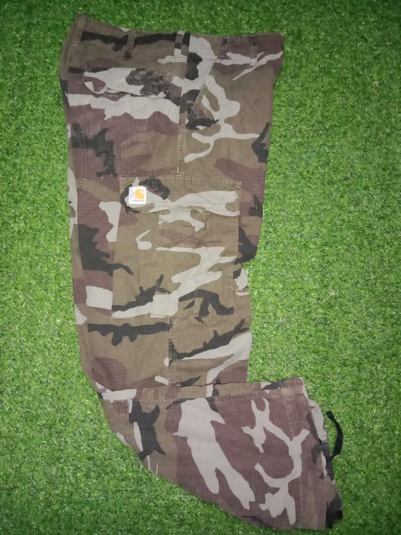 Carhartt camo pants Men s Fashion Bottoms Joggers on Carousell