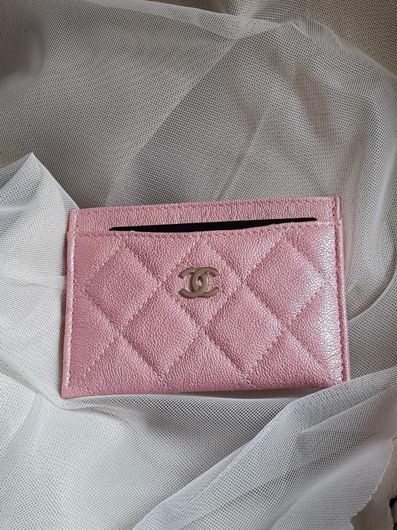chanel iridescent card holder pink｜TikTok Search