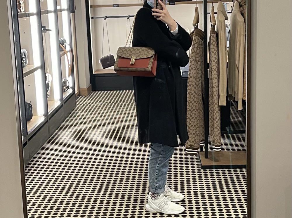 COACH Lane Shoulder Bag in Colorblock Signature Canvas, Women's