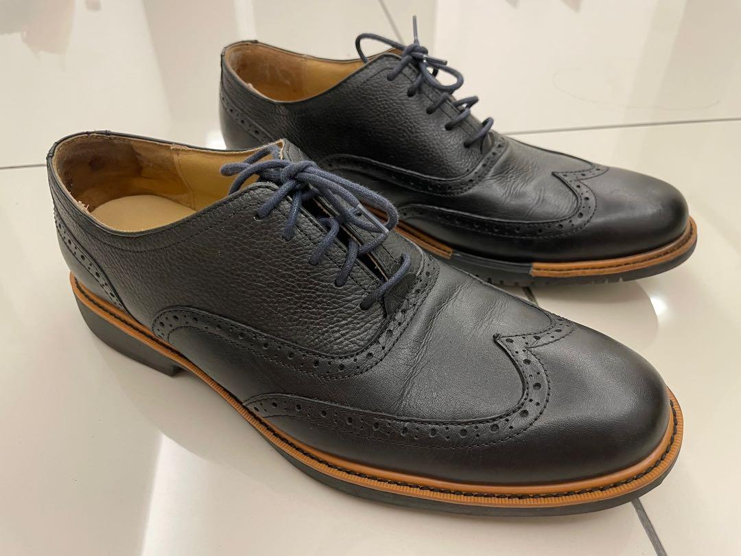 COLE HAAN GREAT JONES WINGTIP MEN S BLACK LEATHER SHOES Men s