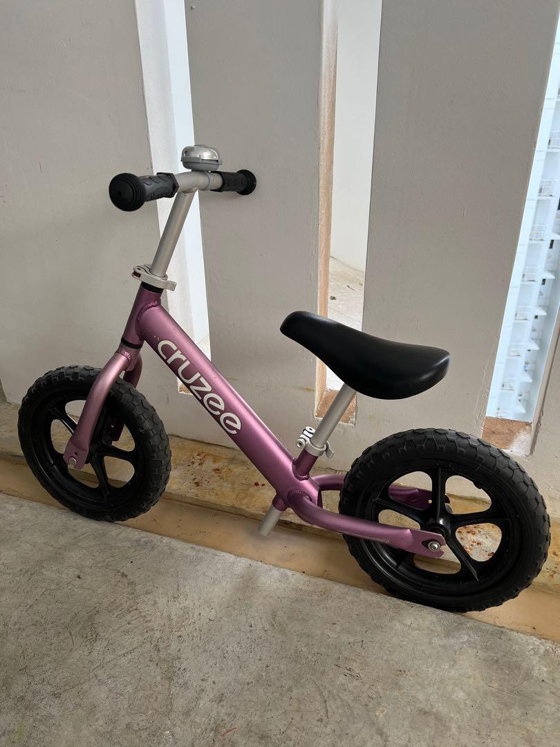 Cruzee balance bike purple Sports Equipment Bicycles Parts Bicycles on Carousell