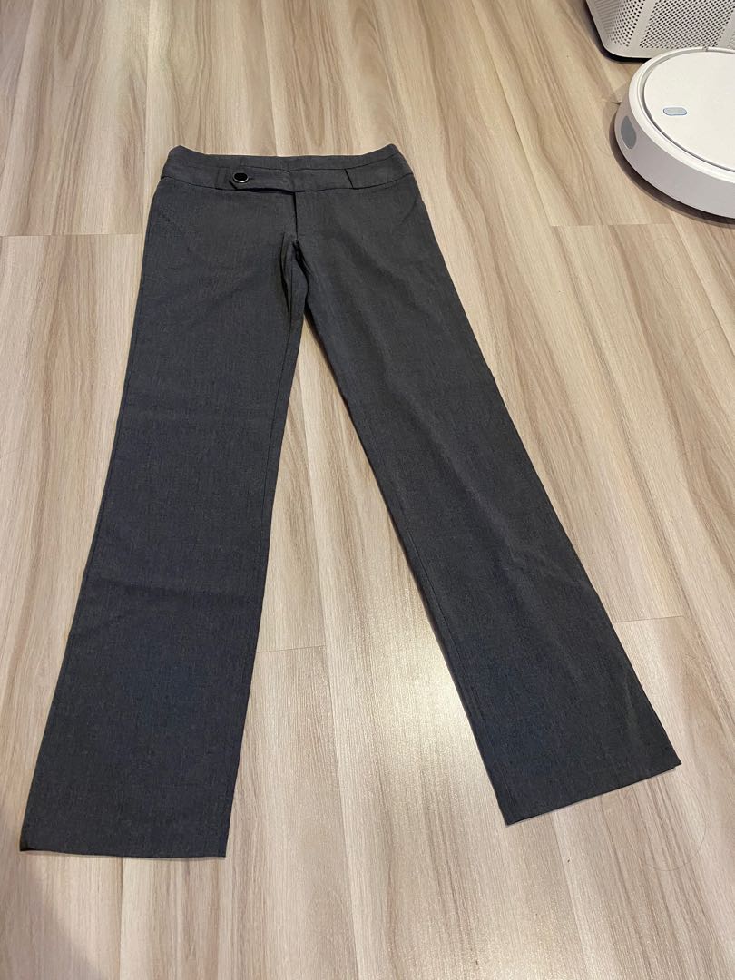 Dark grey trousers, Women's Fashion, Bottoms, Other Bottoms on Carousell