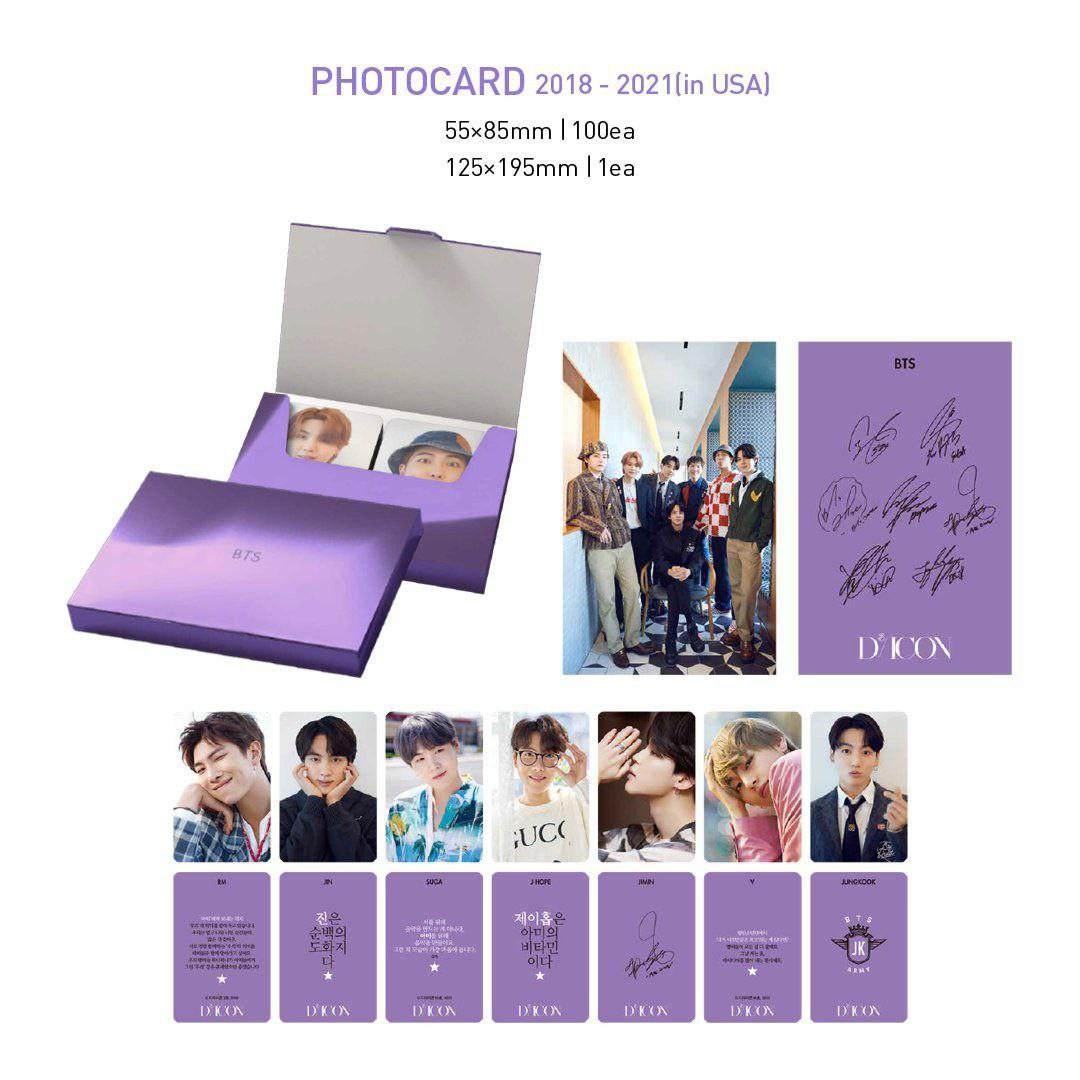 BTS Jungkook Official Photocard Set 9 Type DICON Custom 101 Behind Genuine