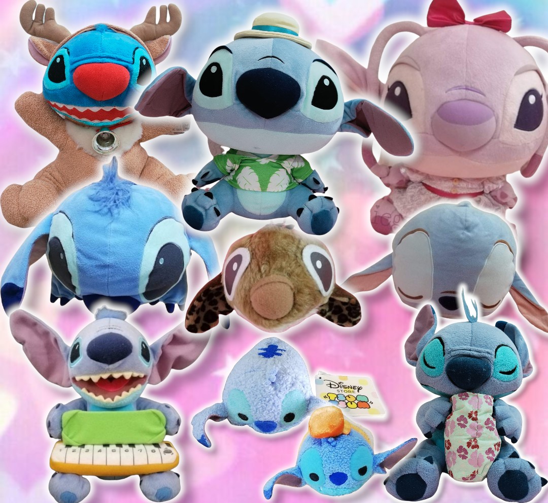 Disney Stitch and Angel Stuffed Toys Collection, Hobbies & Toys, Toys & Games on Carousell
