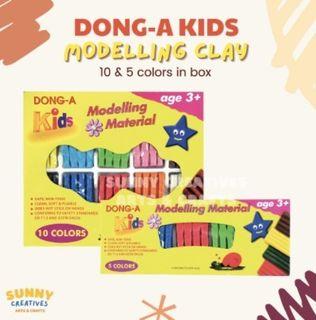 DONG-A Kids Modelling Clay | Bar Clay | Toy Clay 5 & 10 colors in box
