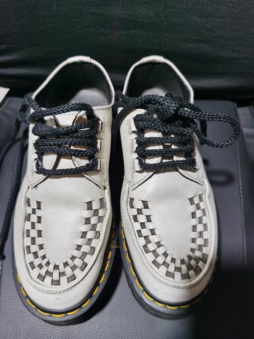 Dr. Martens Ashley Creeper White, Women's Fashion, Footwear, Boots on