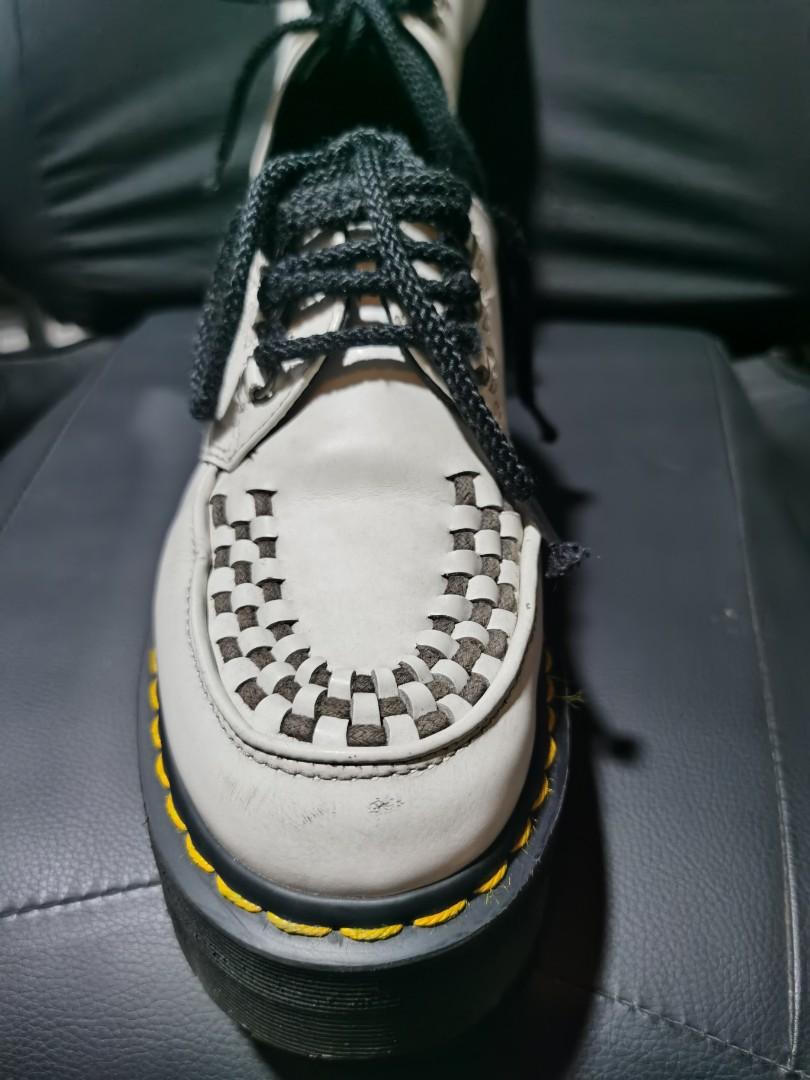 Dr. Martens Ashley Creeper White, Women's Fashion, Footwear, Boots on Carousell