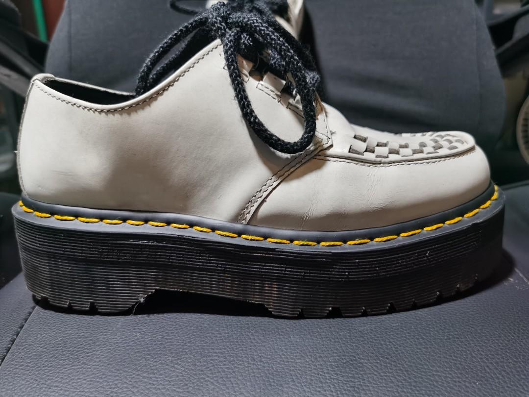 Dr. Martens Ashley Creeper White, Women's Fashion, Footwear, Boots on