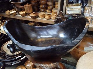 Ebony driftwood bowl