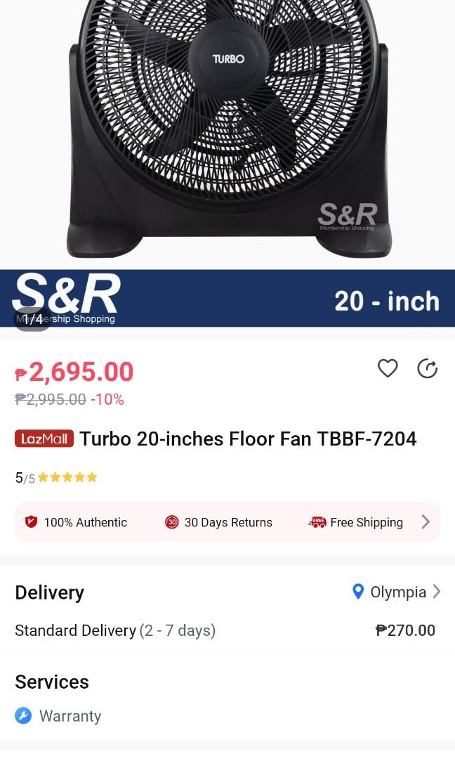 Electric fan, TV & Home Appliances, Air Conditioning and Heating on  Carousell