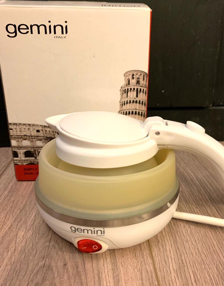 Gemini dual voltage foldable travel sales kettle gkt750