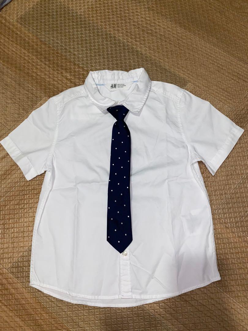 White polo shirt with tie deals
