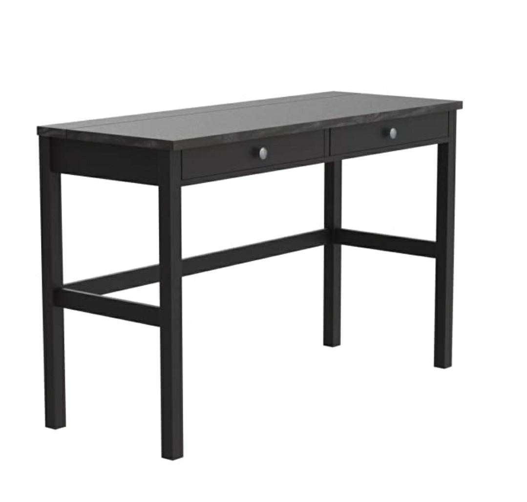 Ikea Hemnes desk with 2 drawers (blackbrown), Furniture & Home Living