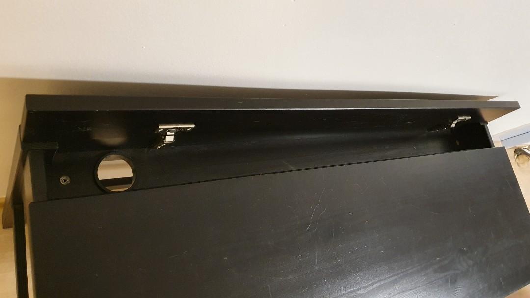 Ikea Hemnes desk with 2 drawers (blackbrown), Furniture & Home Living