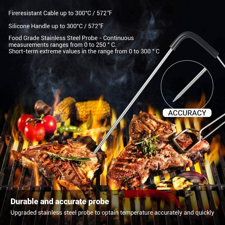 INKBIRD IBT-2X Bluetooth Meat Thermometer with Dual Probes Wireless Food  Thermometer For Smoker - AliExpress