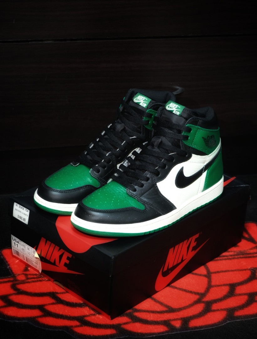 pine green jordan high