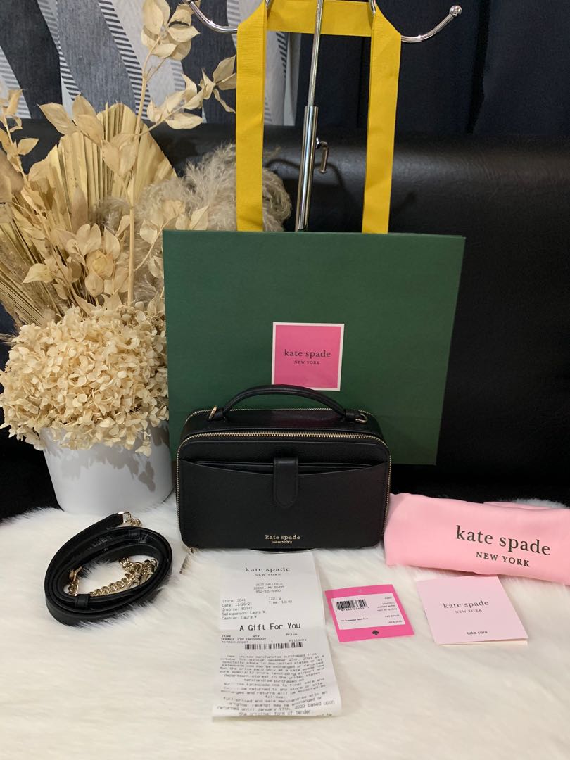 Kate Spade Double Zip Camera Bag, Luxury, Bags & Wallets on Carousell