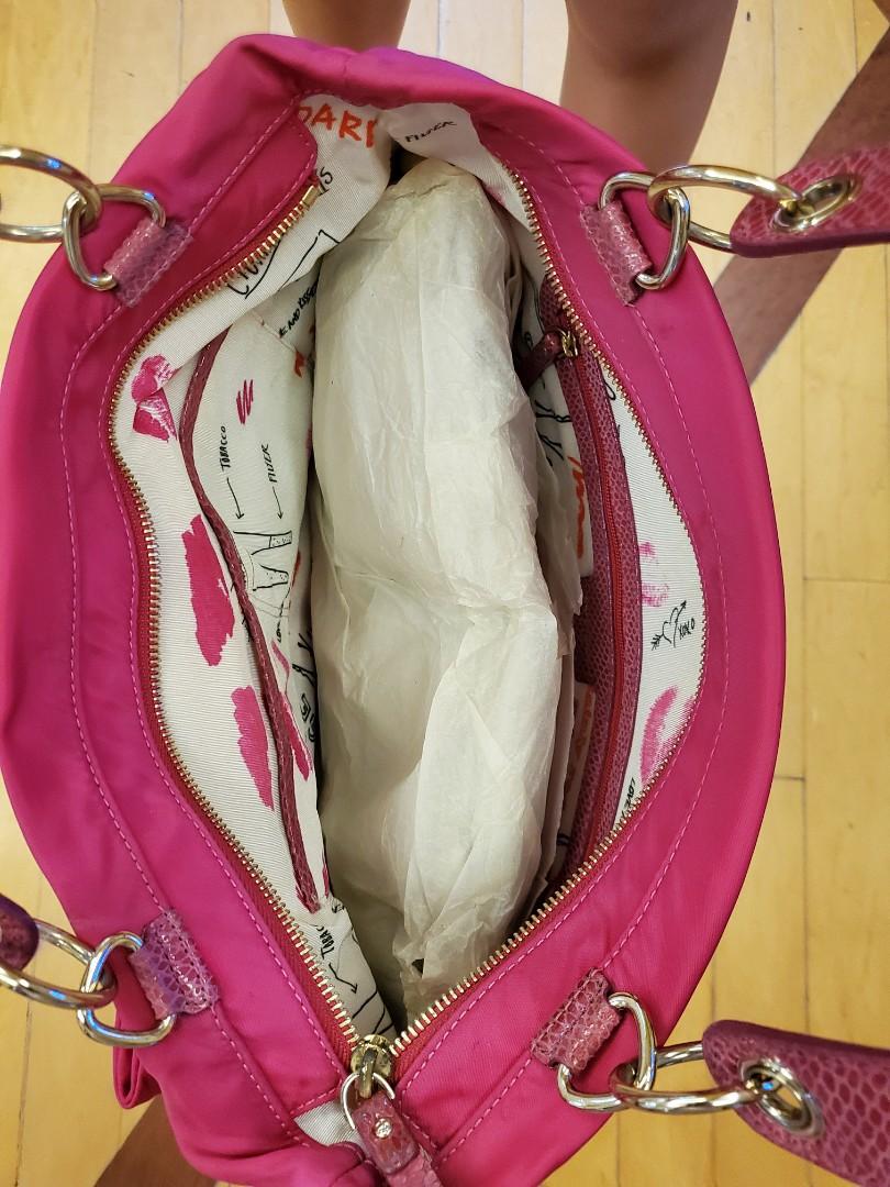 Kate Spade Pink Shoulder Bag (Category: Luxury Bags & Wallets) located in Pasig City. Submitted by kjochua (Listing ID 1134043881, Image 2). Description: original kate spade. slightly used, but stored. sf c/o buyer.