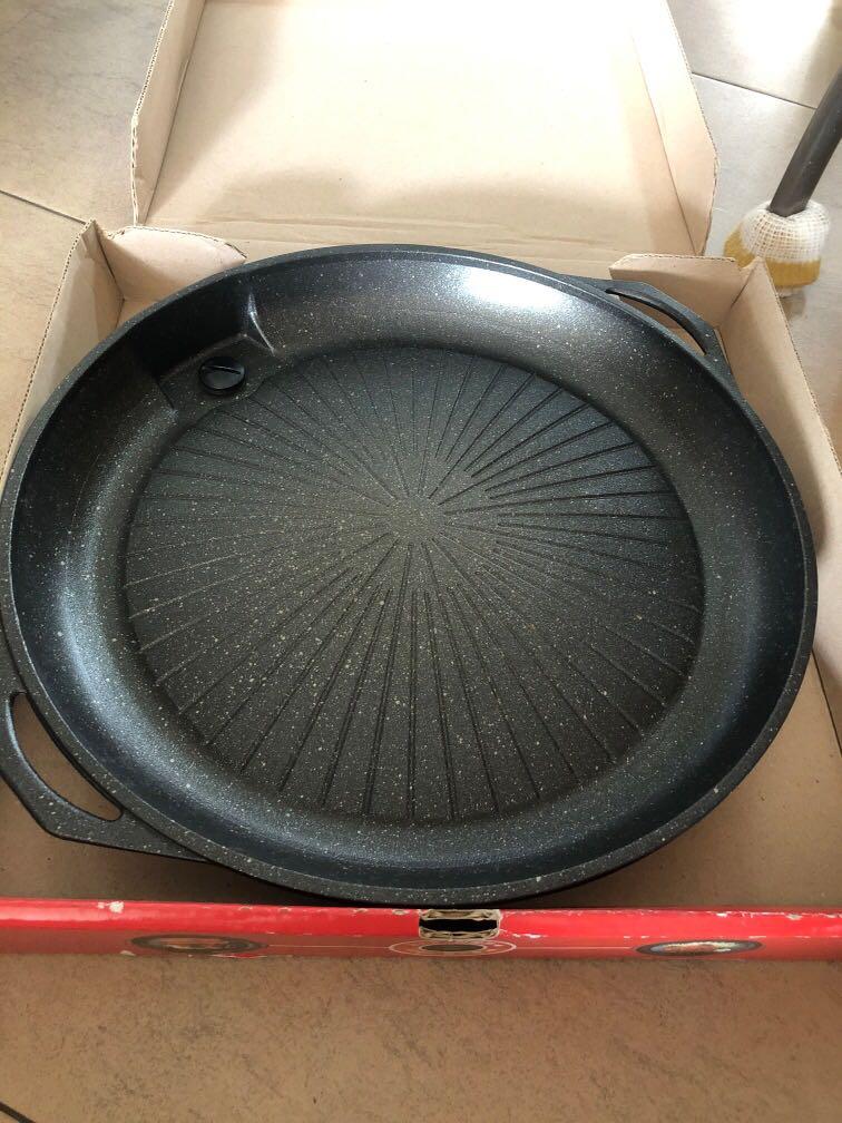 Korean hot plate for grill and bbq, Furniture & Home Living, Kitchenware & Tableware, Cookware