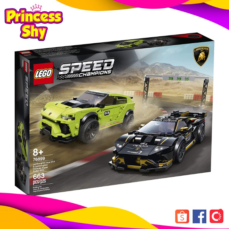 LEGO Speed Champions Lamborghini Urus ST X and Lamborghini Huracan Super Trofeo EVO 76899 663 pcs Hobbies Toys Toys Games on Carousell