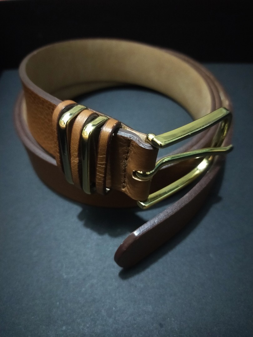 Massimo Dutti Leather belt, Men's Fashion, Watches & Accessories, Belts ...