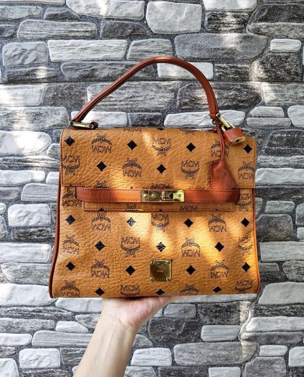 MCM Cognac Kelly Bag Luxury Bags Wallets on Carousell