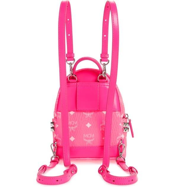 Mcm neon clearance backpack