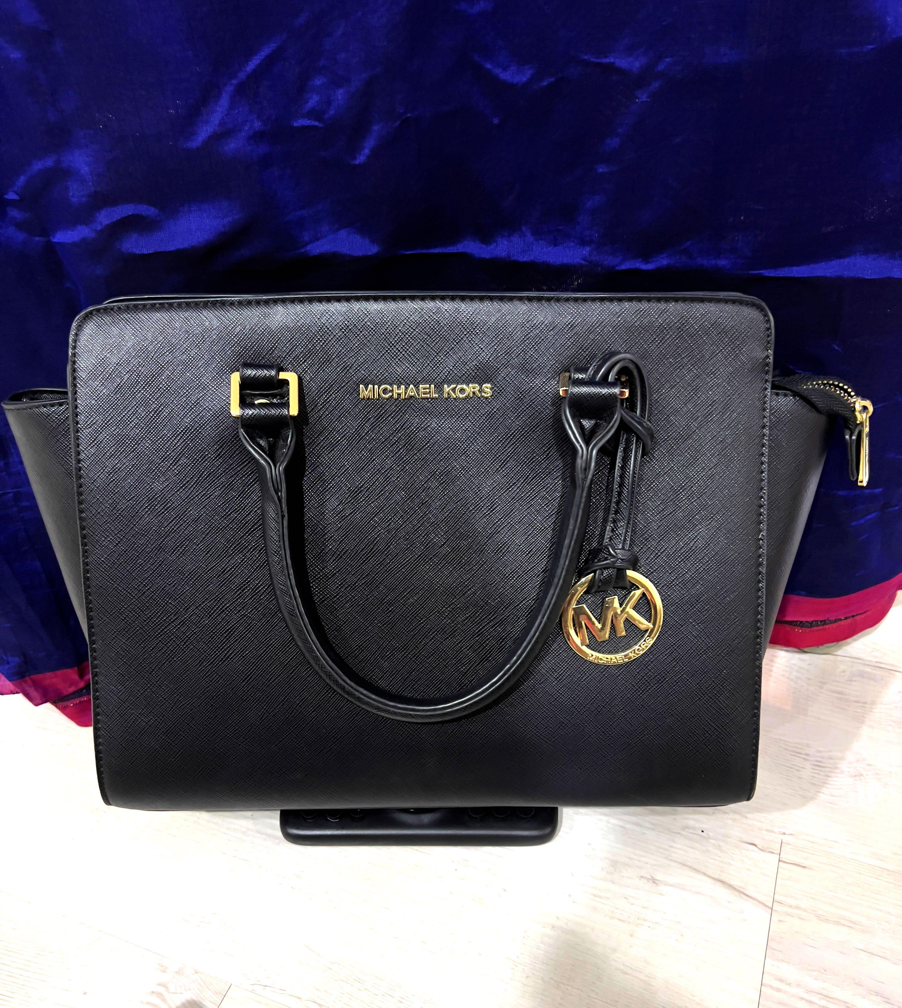 Black and gold michael kors purse new arrivals
