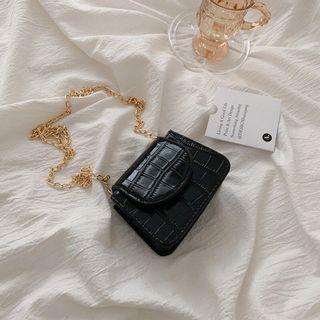 mini sling bag croco