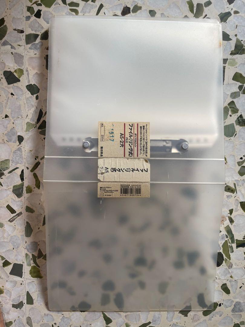 Muji A5 2 Ring Binder, Hobbies & Toys, Stationery & Craft, Stationery