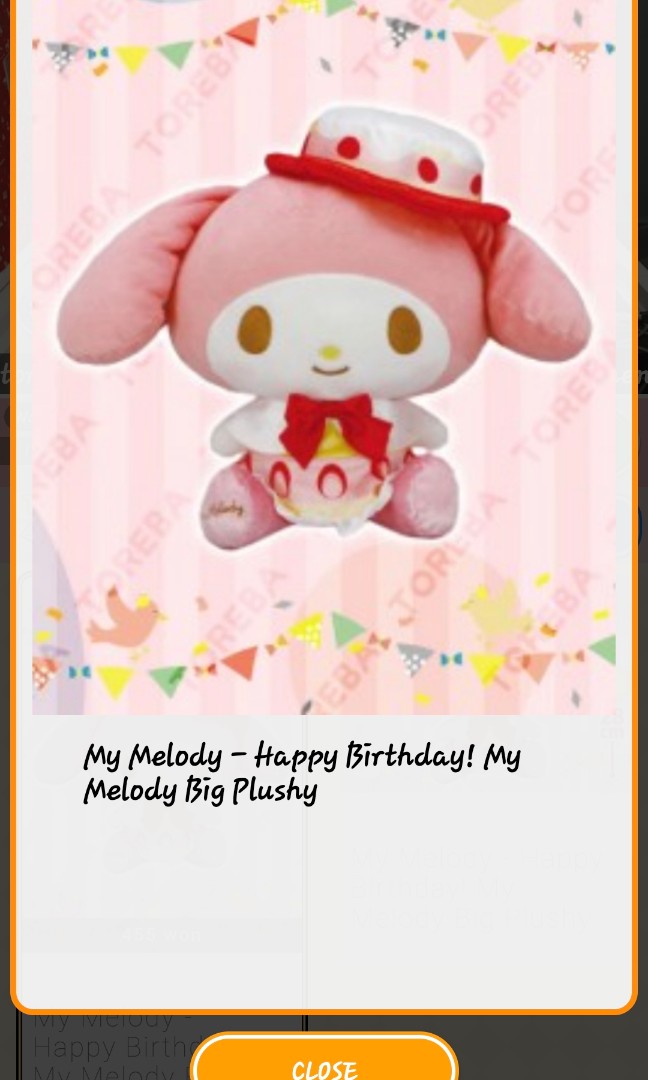 My Melody Happy Birthday, Hobbies & Toys, Toys & Games on Carousell