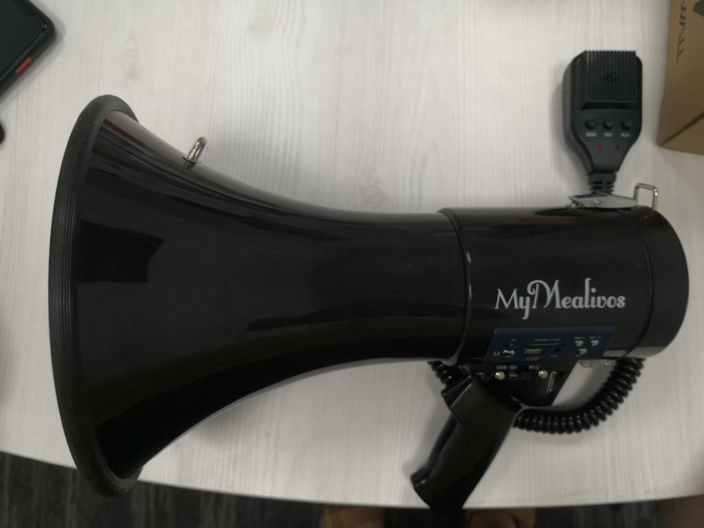 MyMealivos Megaphone with Siren Bullhorn 50 Watt