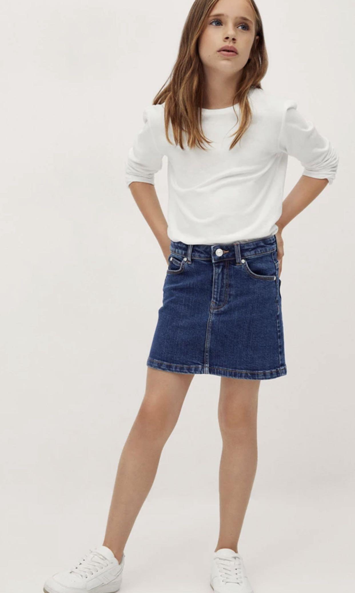 Kids denim deals skirt