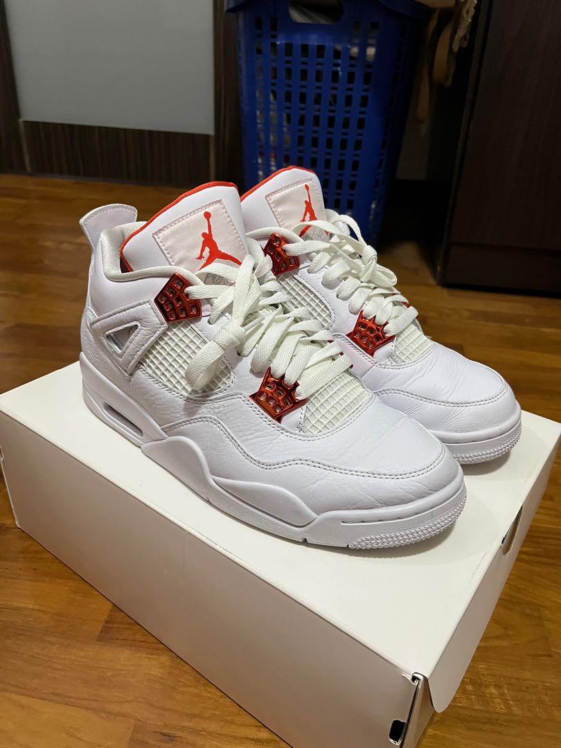 Nike Air Jordan 4 metallic orange, Men 