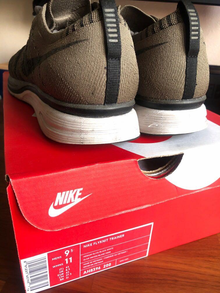 Nike Flyknit Trainer Medium Olive Men s Fashion Footwear
