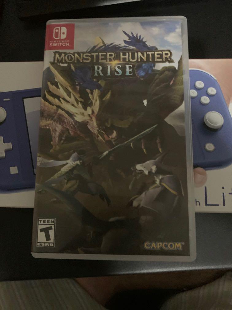 Nintendo Switch Lite + Monster Hunter Rise Bundle, Video Gaming, Video