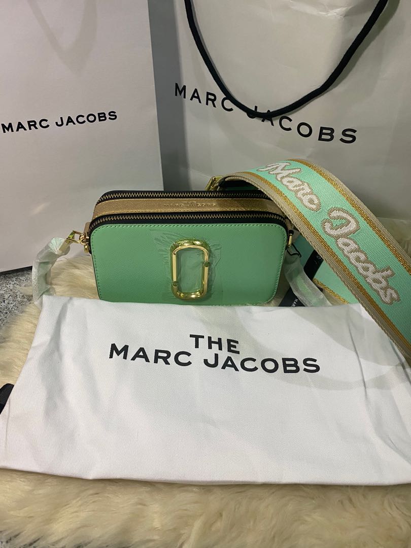Marc Jacobs Snapshot Bag In Mint Julep