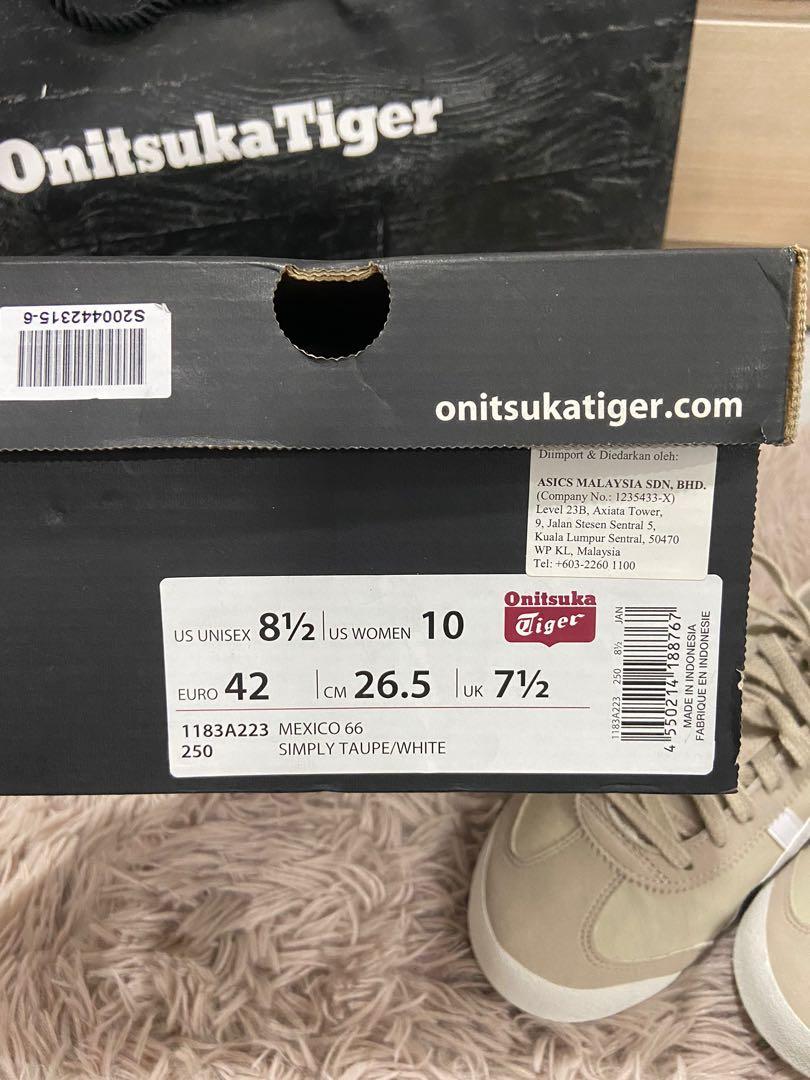 Onitsuka tiger mexico 66 1183a223 simply taupe/white 250 online