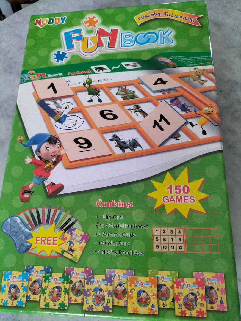 Original Noddy Fun Book Complete Set, Hobbies & Toys, Books & Magazines
