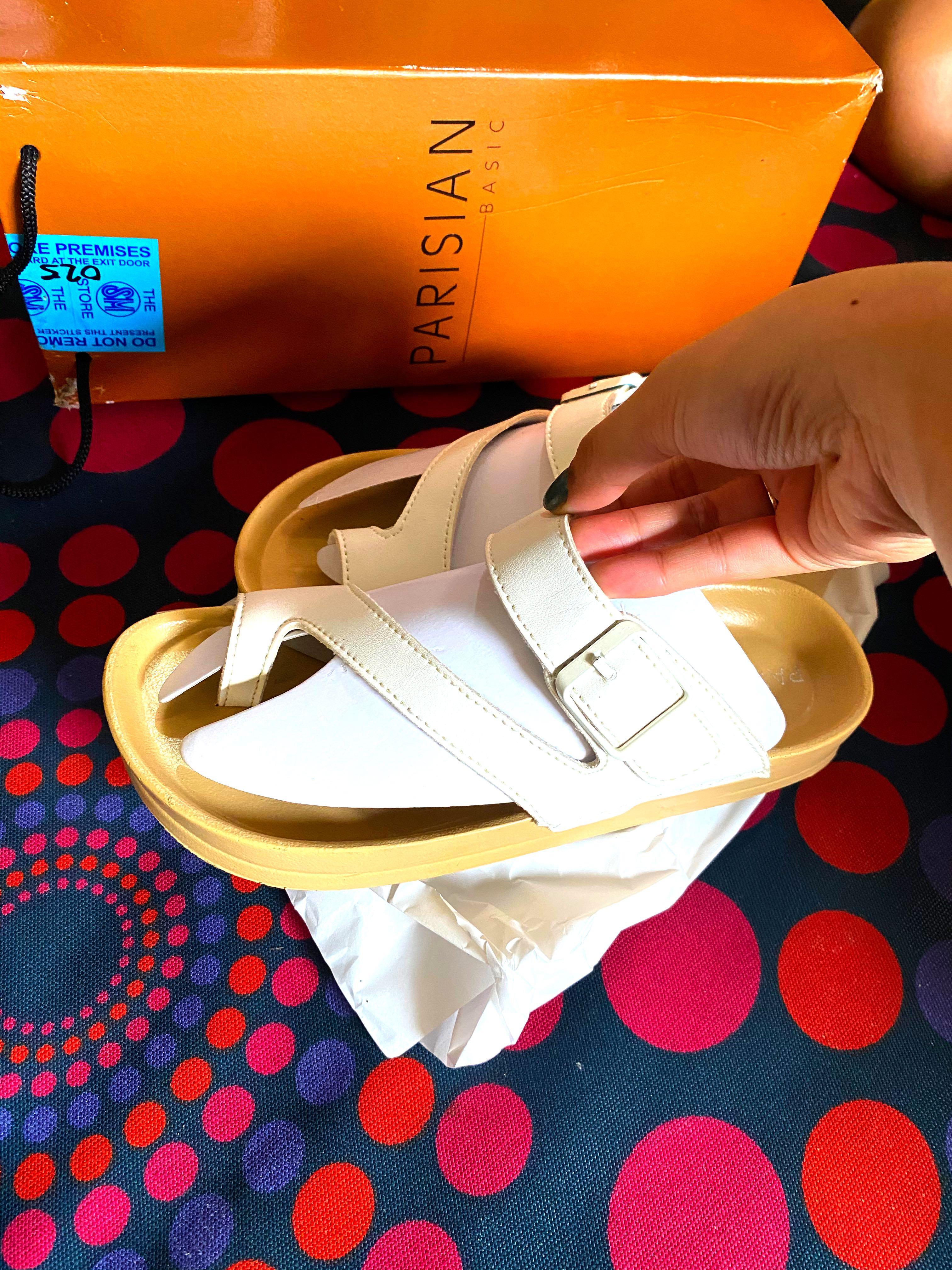 Parisian White Sandal, Women's Fashion, Footwear, Flats & Sandals on ...