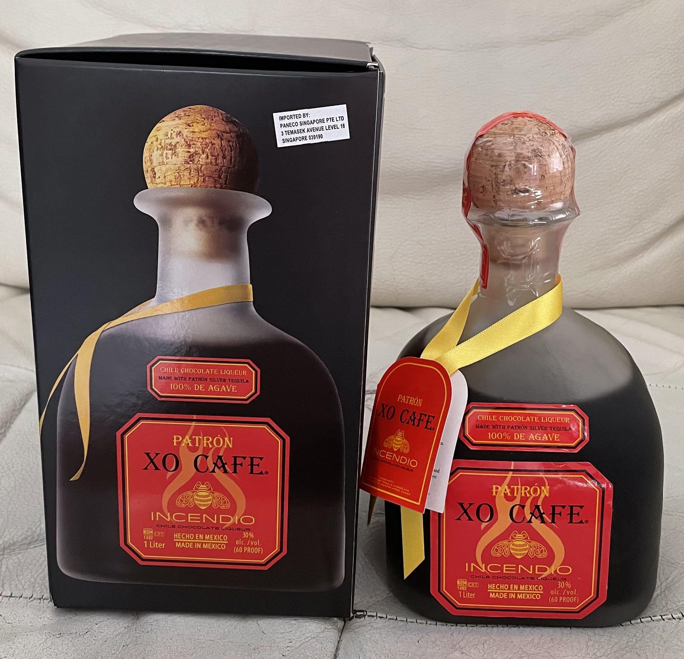 Patron Cafe XO Incendio 1L, Food & Drinks, Alcoholic Beverages on Carousell