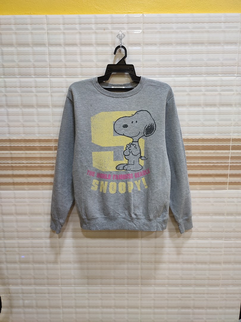 PEANUTS SWEATSHIRT, Men's Fashion, Clothes, Tops on Carousell